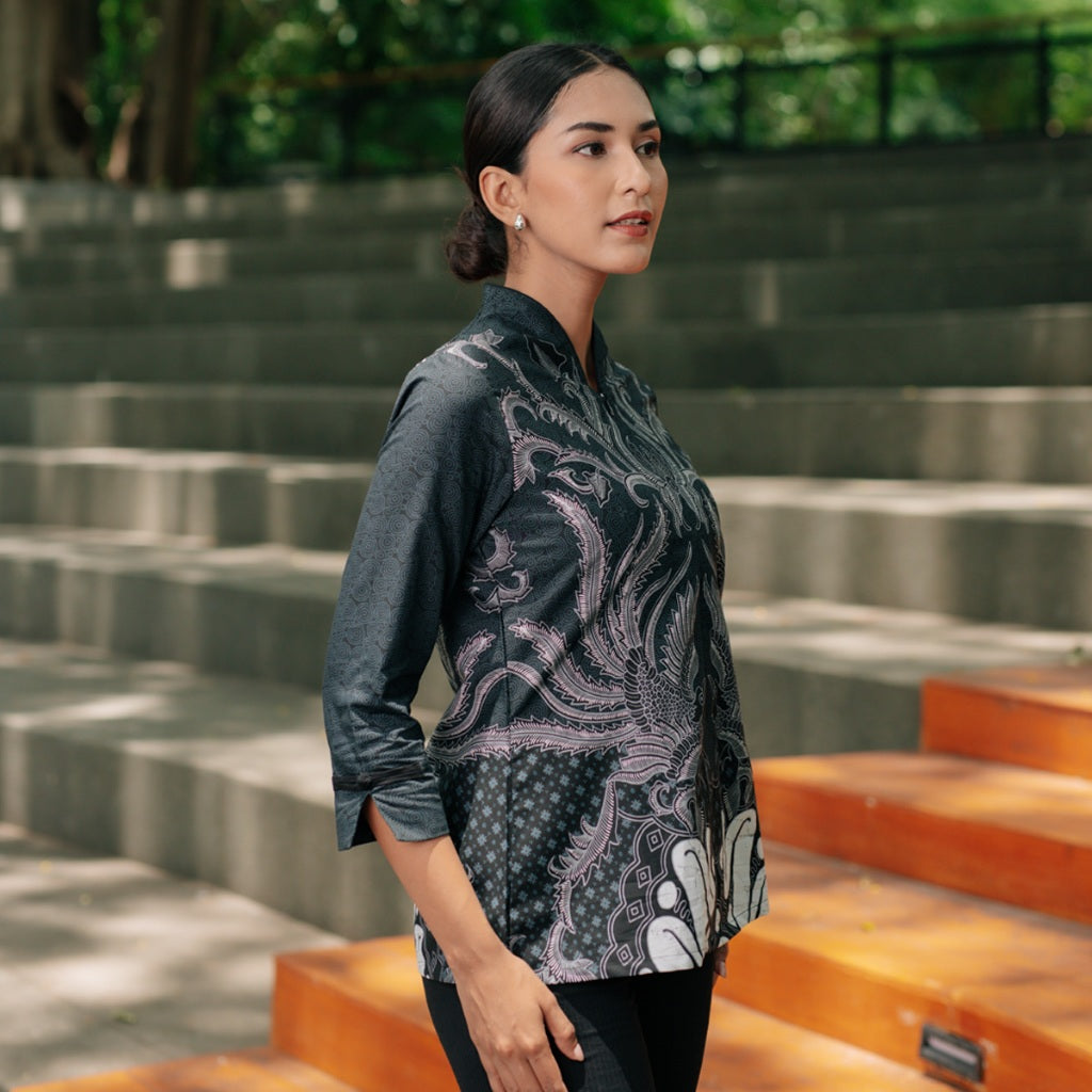 Hadinata Batik Wanita Superfine Blouse Ranita Ranvir