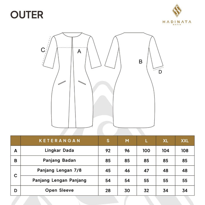 Hadinata Batik Wanita Outer Furing Farah Fajri