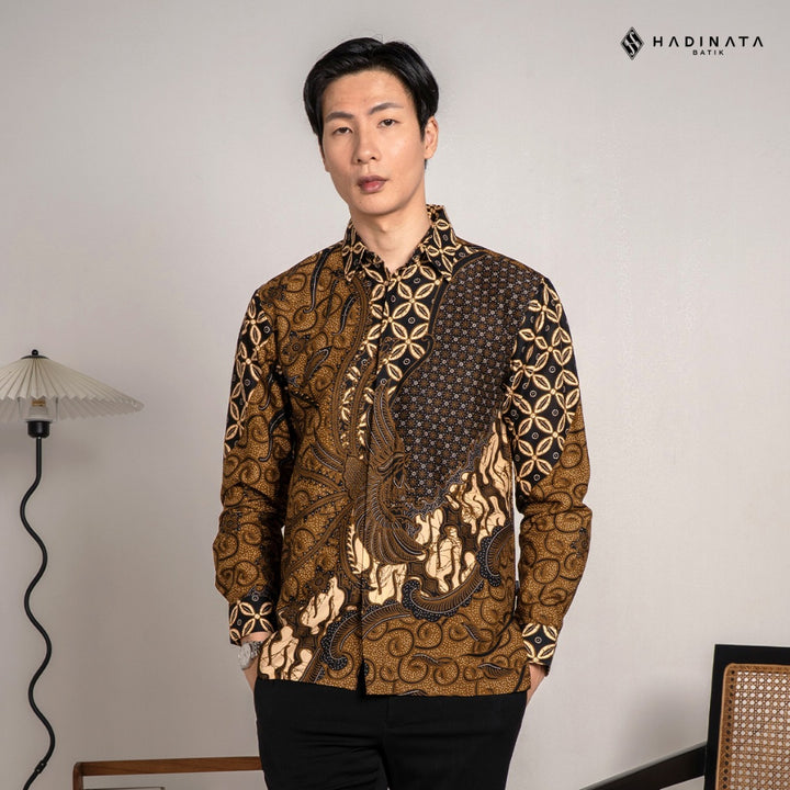 Hadinata Batik Premium Kemeja Batik Pria Lengan Panjang Furing Manggala Maharani