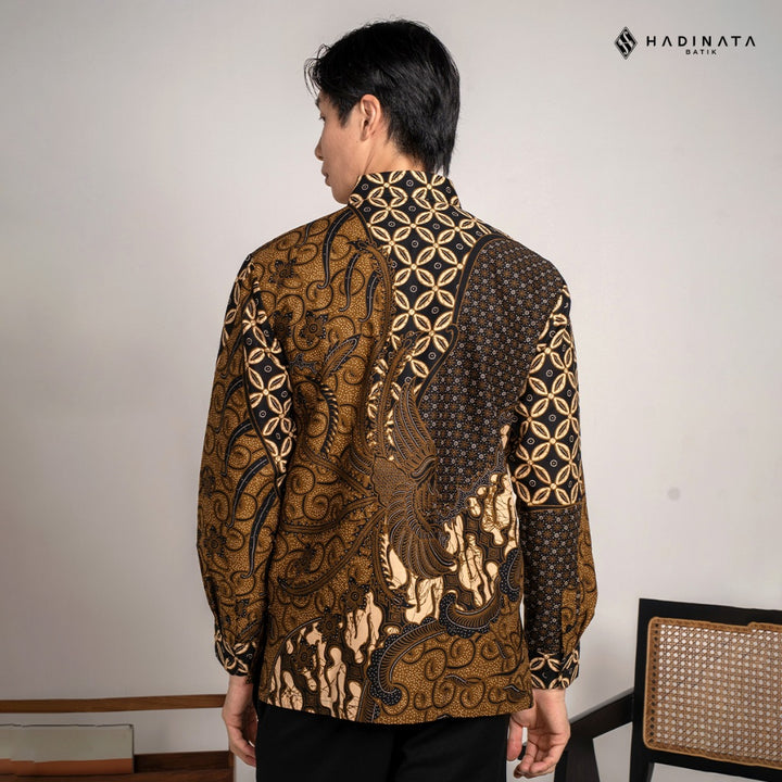 Hadinata Batik Premium Kemeja Batik Pria Lengan Panjang Furing Manggala Maharani