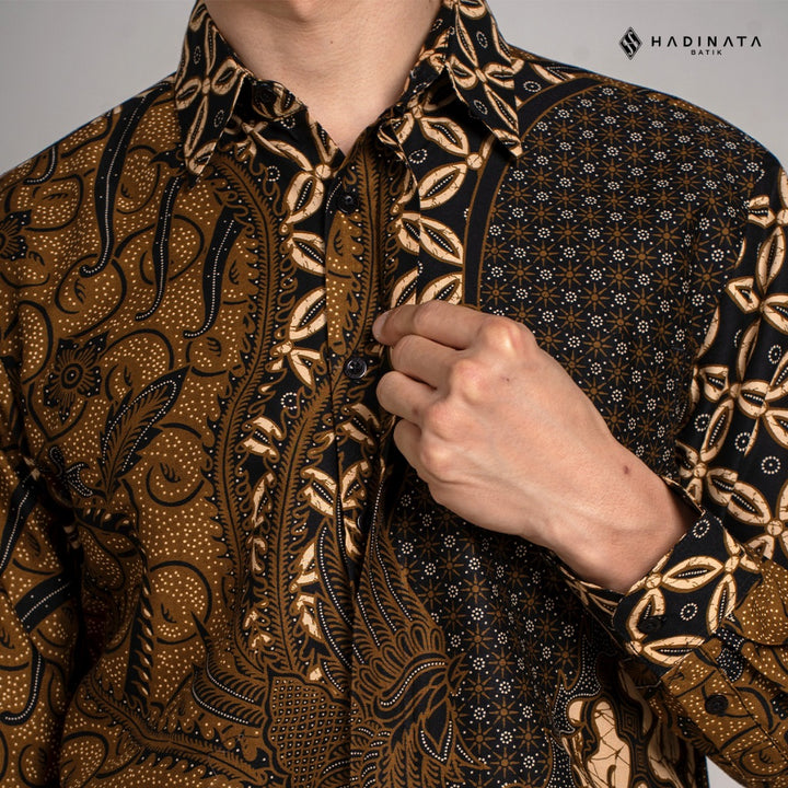 Hadinata Batik Premium Kemeja Batik Pria Lengan Panjang Furing Manggala Maharani