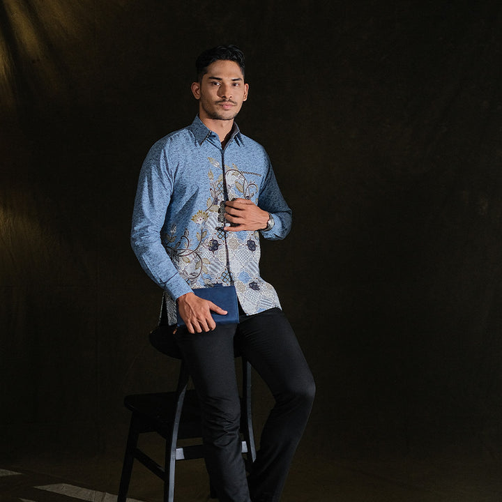 Hadinata Embroidery Batik Kemeja Panjang Bhalendra Bhiwanda
