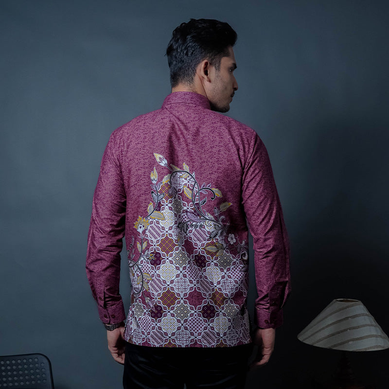 Hadinata Embroidery Batik Kemeja Panjang Dhines Dhinesa