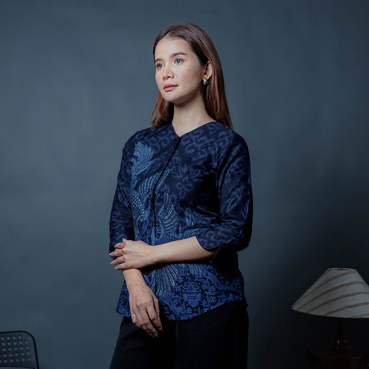 Hadinata Batik Wanita Superfine Blouse Salma Sidharta