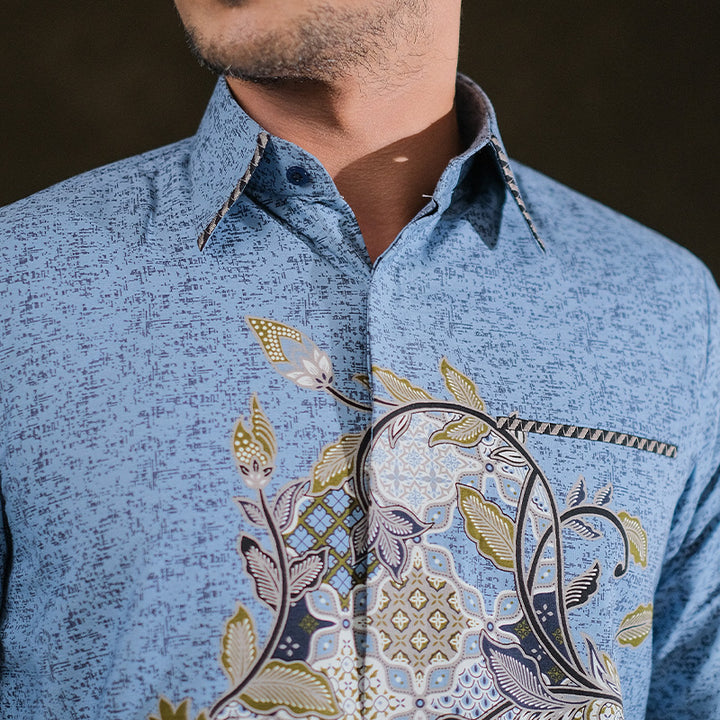 Hadinata Embroidery Batik Kemeja Panjang Bhalendra Bhiwanda