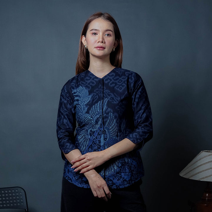 Hadinata Batik Wanita Superfine Blouse Salma Sidharta