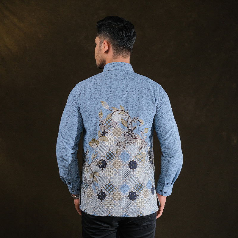 Hadinata Embroidery Batik Kemeja Panjang Bhalendra Bhiwanda