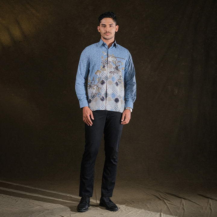 Hadinata Embroidery Batik Kemeja Panjang Bhalendra Bhiwanda