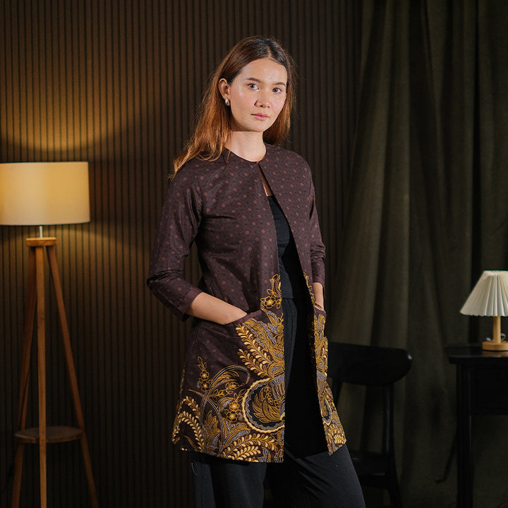Hadinata Batik Wanita Outer Furing Farah Fajri