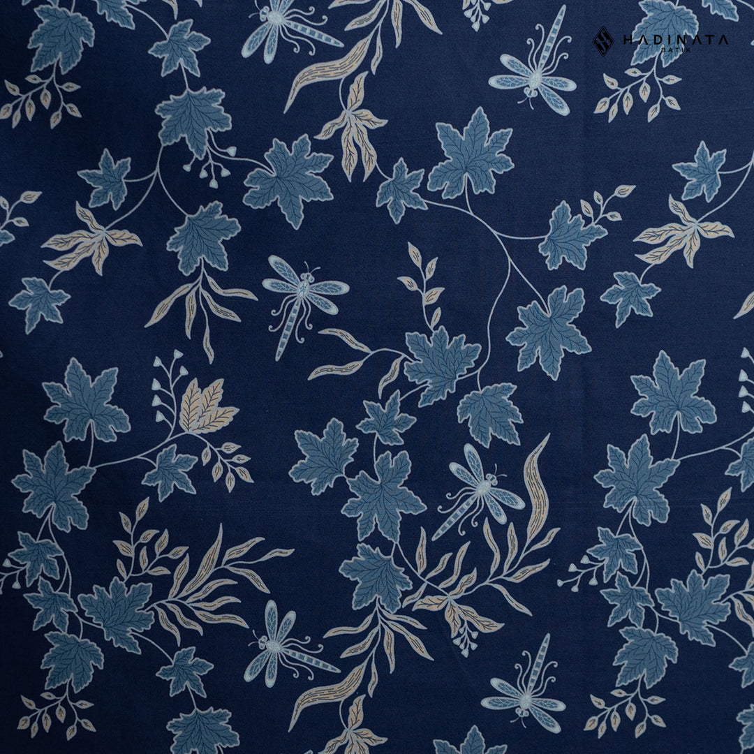Hadinata Batik Premium Kain Katun Superfine Vidalea Navy