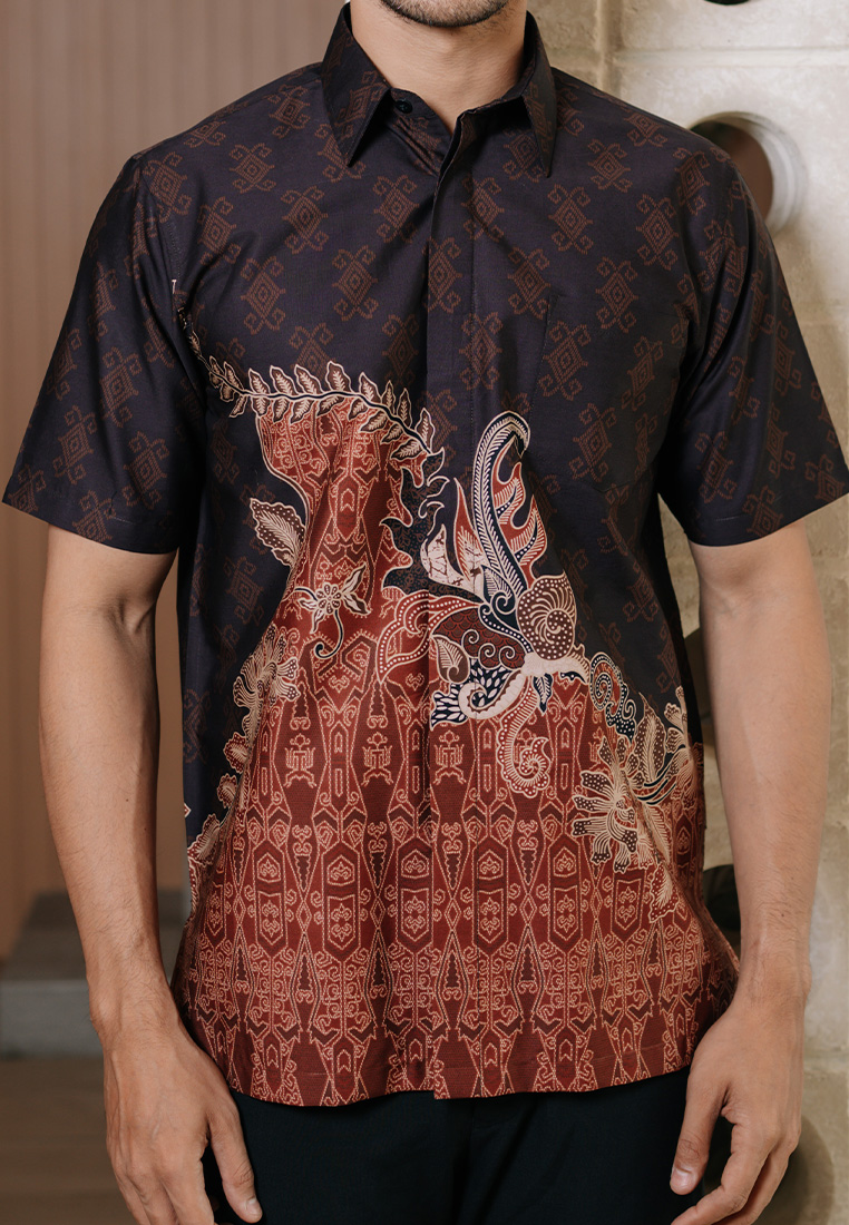 Hadinata Batik Premium Pria Kemeja Pendek Superfine Kivan Kiyani-2