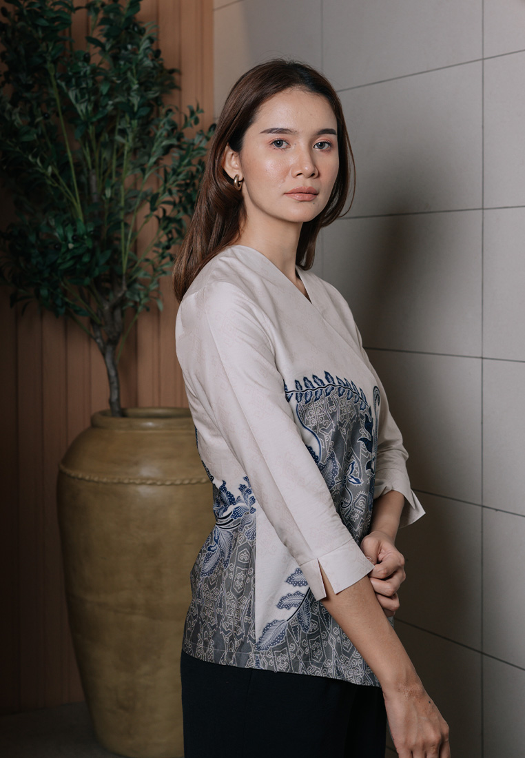 Hadinata Batik Wanita Superfine Blouse Namira Nirvana-0