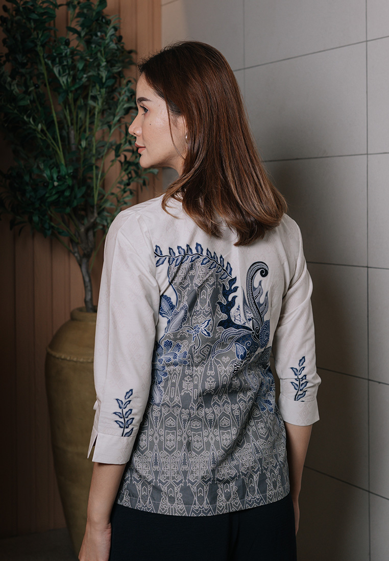 Hadinata Batik Wanita Superfine Blouse Namira Nirvana-4